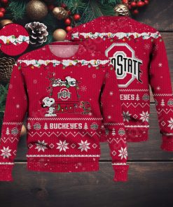 Ohio State Buckeyes Snoopy NCAA Ugly Christmas Sweater