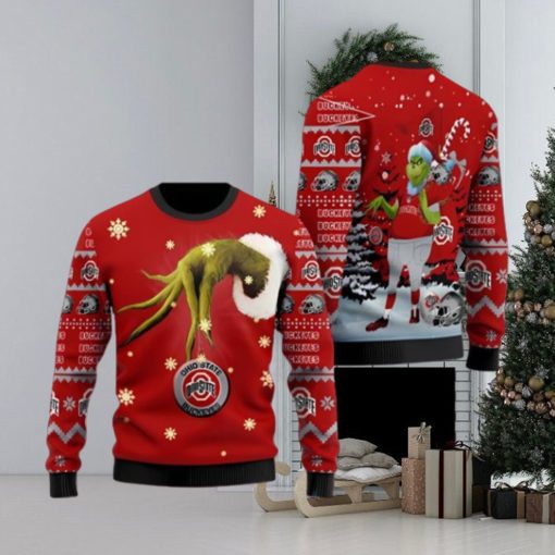 Ohio State Buckeyes Team GrinchUgly Christmas Sweater Cute Christmas Gift