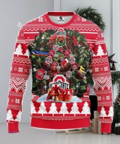 Ohio State Buckeyes Tree Ball Christmas Ugly Sweater