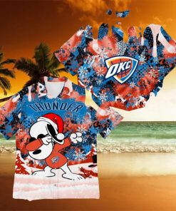 Oklahoma City Thunder Snoopy Dabbing The Peanuts Hawaiian Shirt For Men And Women Gift Christmas Holidays