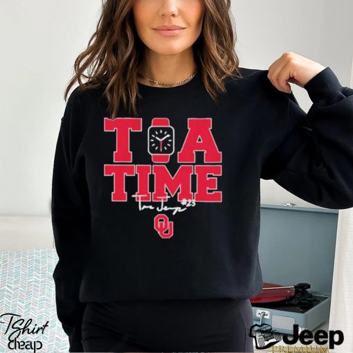 Oklahoma Softball Tiare Jennings Tia Time Logo Shirt