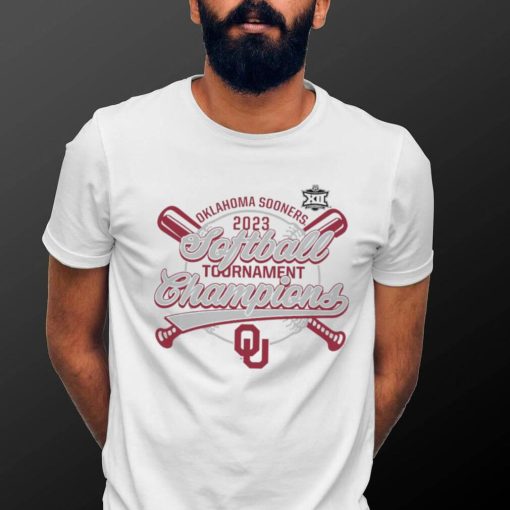 Oklahoma Sooners 2023 NCAA Big 12 Softball Conference Tournament Champions logo shirt