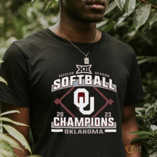 Oklahoma Sooners Blue 84 2023 Big 12 Softball Regular Season Champions T Shirt