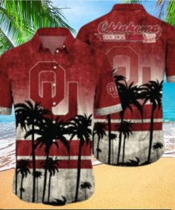 Oklahoma Sooners Logo Coconut Tropical Hawaiian Shirt Beach Gift For Fans