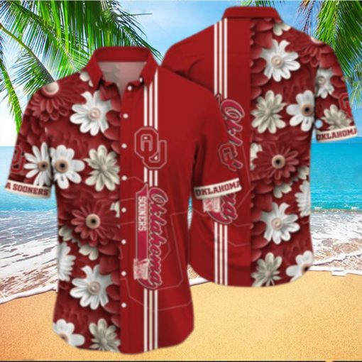 Oklahoma Sooners NCAA Flower Hawaiian Shirt