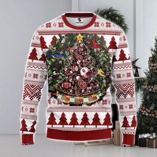 Oklahoma Sooners Tree Ball Christmas Ugly Sweater