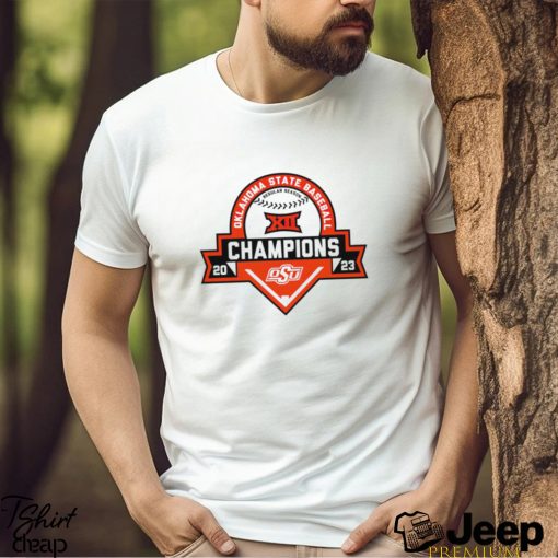 Oklahoma State Cowboys 2023 Big 12 Baseball Regular Season Champions logo shirt