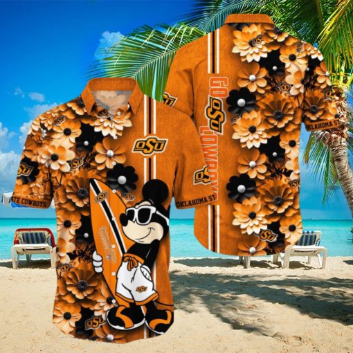 Oklahoma State Cowboys Aloha Mick Pattern Hawaiian Shirt For Fans