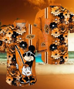 Oklahoma State Cowboys Hawaiian Shirt Mickey Love Surfing Trending Summer Gift