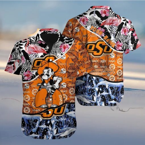Oklahoma State Cowboys NCAA Souvenir Custom Name Men And Women Sports Teams Hawaiian Shirt Gift