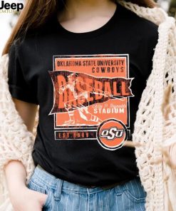 Oklahoma State Cowboys Oklahoma State University Cowboys Baseball Allie P. Reynolds Stadium retro shirt