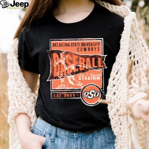 Oklahoma State Cowboys Oklahoma State University Cowboys Baseball Allie P. Reynolds Stadium retro shirt