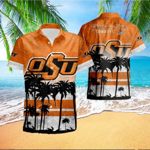 Oklahoma State Cowboys Short Sleeve Aloha Hawaiian Shirt