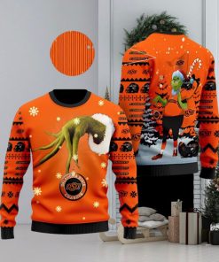 Oklahoma State Cowboys Team Grinch Ugly Christmas Sweater Cute Christmas Gift