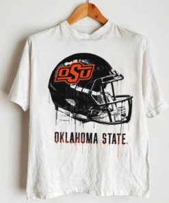 Oklahoma State Cowboys football helmet art t shirt