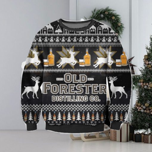 Old Forester 3D Ugly Christmas Sweater Christmas Gift