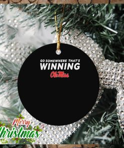 Ole Miss Football Go Somewhere That’s Winning Logo Ornament