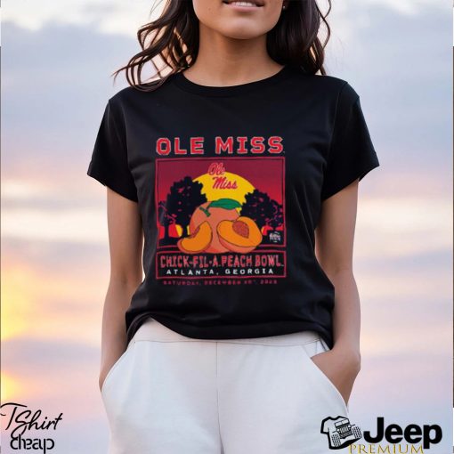 Ole Miss Rebels 2023 Chick Fil A Peach Bowl On December 30th 2023 Classic T Shirt