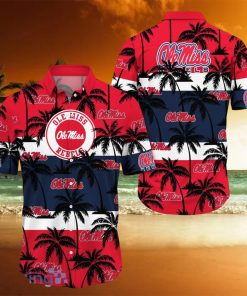 Ole Miss Rebels All Over Print Logo And Coconut Trending Summer Gift Aloha Hawaiian Shirt