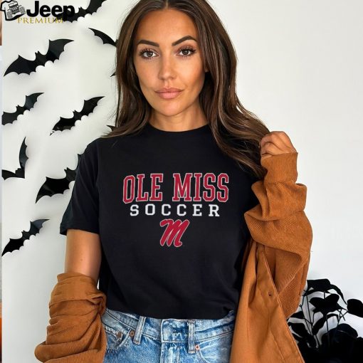 Ole Miss Rebels Champion Soccer Stack Logo T Shirt