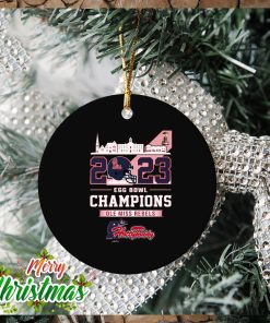 Ole Miss Rebels Egg Bowl University of Mississippi Hotty Toddy Gosh Almighty Champions 2023 Ornament