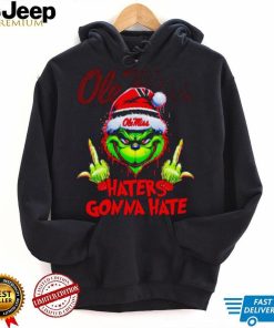 Ole Miss Rebels Grinch middle finger haters gonna hate shirt