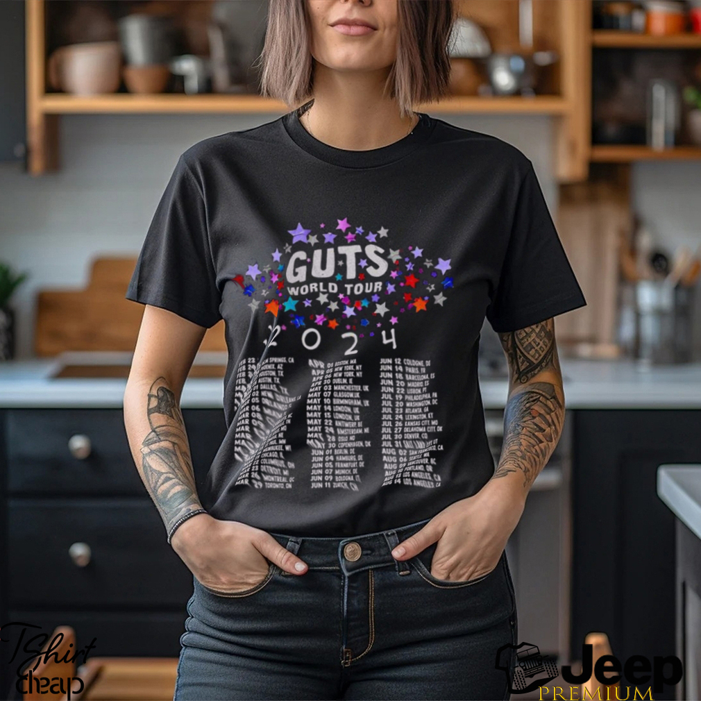 Olivia Rodrigo GUTS Tee Tour Merch Print T-shirt Summer Unisex