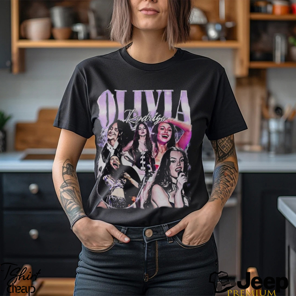 Olivia Rodrigo Merch Tshirt Crewneck Short Sleeve Black Tshirts