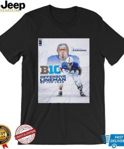 Olumuyiwa Fashanu B1G Offensive Lineman of the Year poster shirt