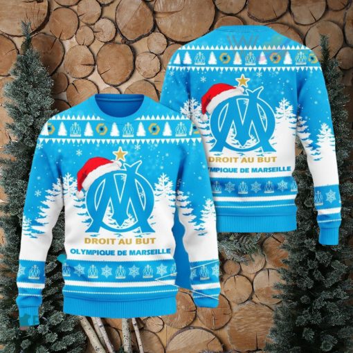 Olympique Marseille Christmas 3D Sweater