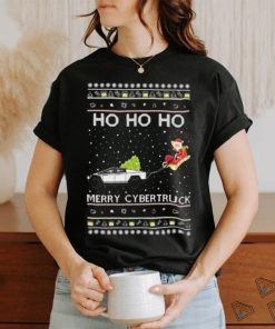 On Coast Tesla Ho Ho Ho Merry Cybertruck Santa Claus Ugly