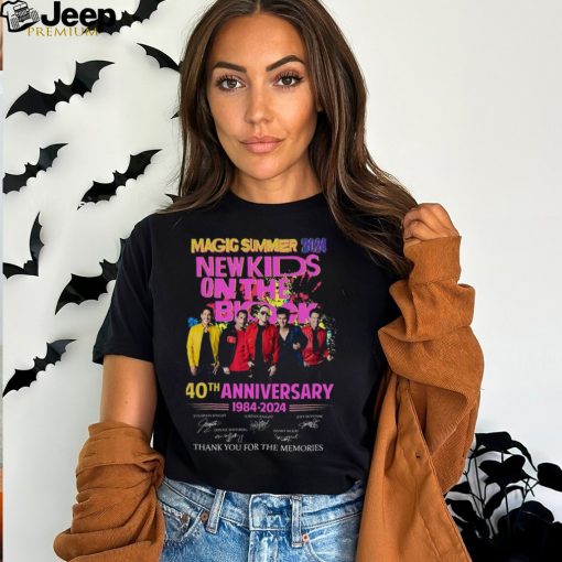 On The Lock Magic Summer 2024 New Kids On The Bho 40Th Anniversary 1984 2024 Jonathan Knight Jordan Knight Donnie Wahlberg Danny Wood Thank You For The Memories Joey Mcintyre Tshirt