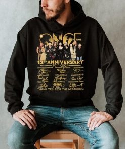 Once Upon A Time Signatures 13th Anniversary 2011 2024 Thank You For The Memories for Movie Lover Shirt