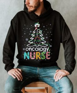 Oncology Nurse Xmas Tree Funny Nursing Christmas Pattern Shirt