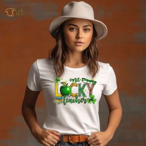 One Lucky Shamrock Teacher St Patrick’s Day Appreciation Shirt