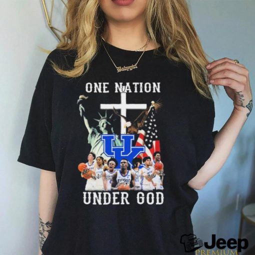 One Nation Under God Kentucky Wildcats Basketball 2023 2024 Signatures Shirt