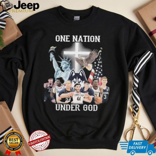 One Nation Under God Teams Uconn Shirt