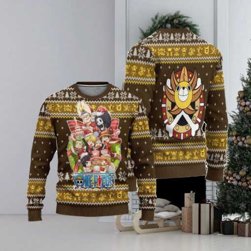 One Piece Anime Ugly Christmas Sweater, Custom Sweatshirt Apparel