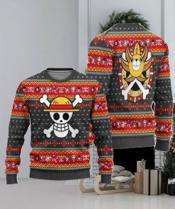 One Piece Anime Ugly Christmas Sweater, Symbol Xmas Gift, Custom Ugly Christmas Sweater