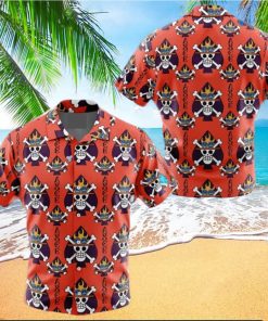 One Piece Cheap Straw Hat Pirates Logo Hawaiian Shirt