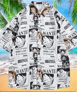 One Piece Hawaiian Tshirts Monkey D Luffy Symbols Hawaiian hawaiian shirt