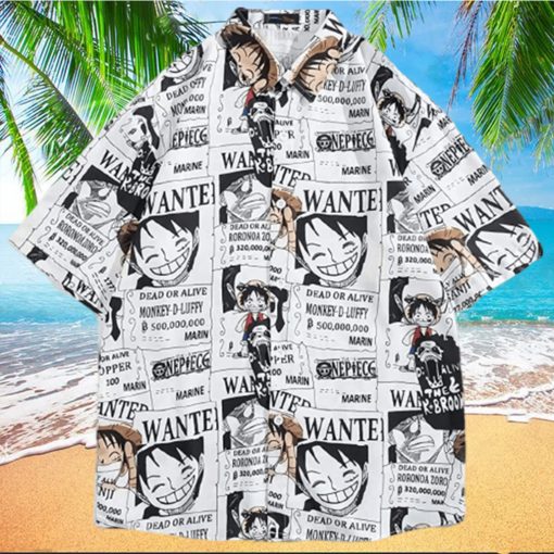 One Piece Hawaiian Tshirts Monkey D Luffy Symbols Hawaiian hawaiian shirt