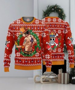 One Piece Portgas Ace Ugly Christmas Sweater Unisex Sweater