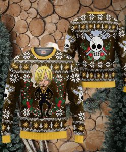 One Piece Sanji Ugly Christmas Sweater Xmas Gift