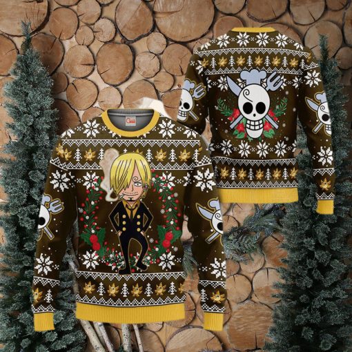 One Piece Sanji Ugly Christmas Sweater Xmas Gift