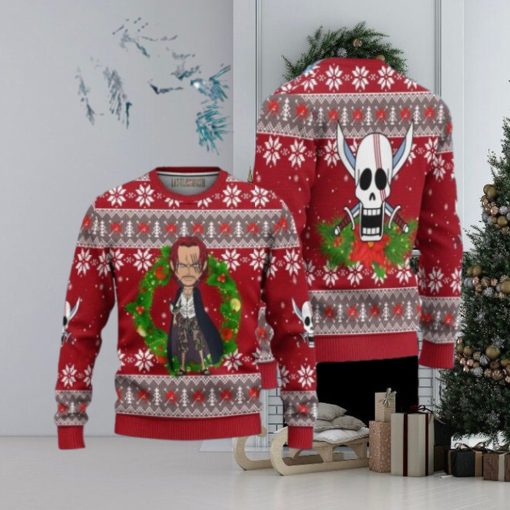 One Piece Shanks Ugly Christmas Sweater 3D Gift For Big Fans