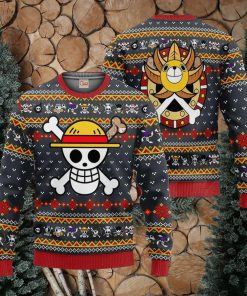 One Piece Straw Hat Priate Symbol Ugly Christmas Sweater Xmas Gift