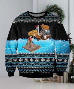 One Piece X Pirates Of Caribbean Ugly Christmas Sweater, Ugly Sweater Apparel