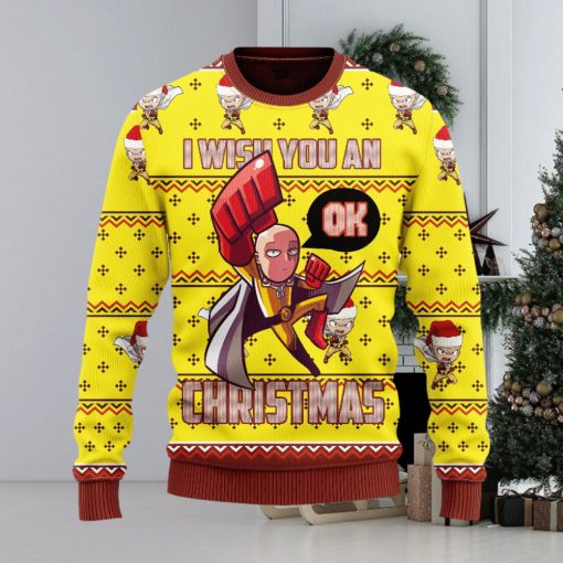 One Punch Man Anime Saitama 5 Ugly Sweater Gifts