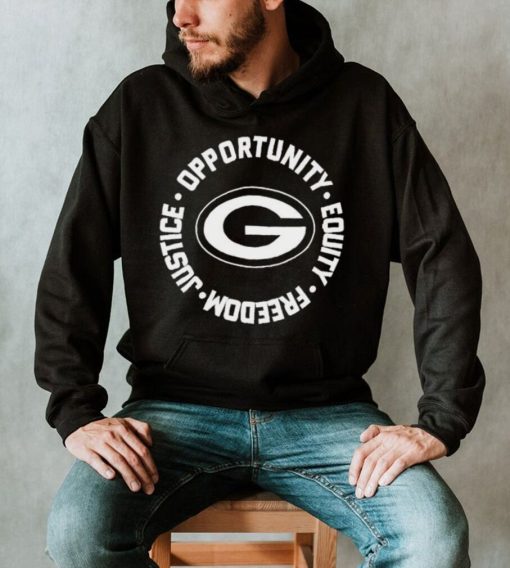 Opportunity Equity Freedom Justice Green Bay Football Shirt